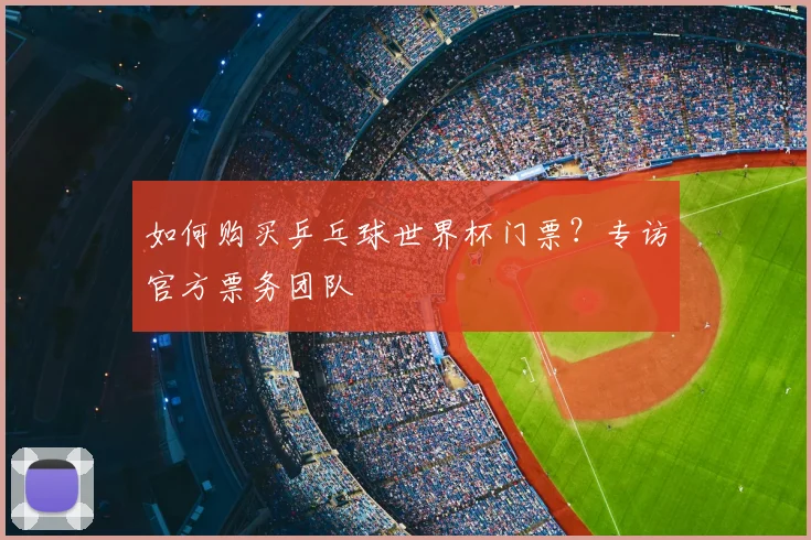 如何购买乒乓球世界杯门票?专访官方票务团队