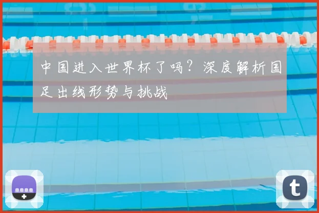 中国进入世界杯了吗？深度解析国足出线形势与挑战