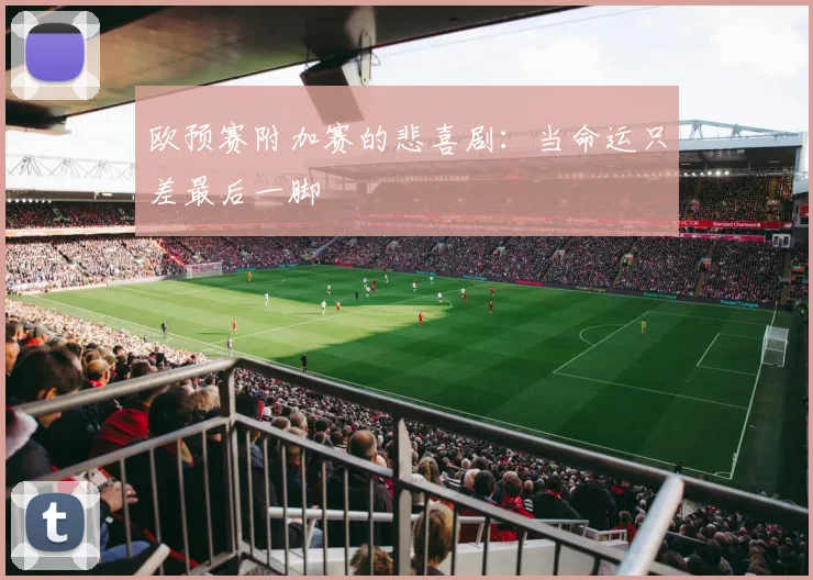 欧预赛附加赛的悲喜剧:当命运只差最后一脚