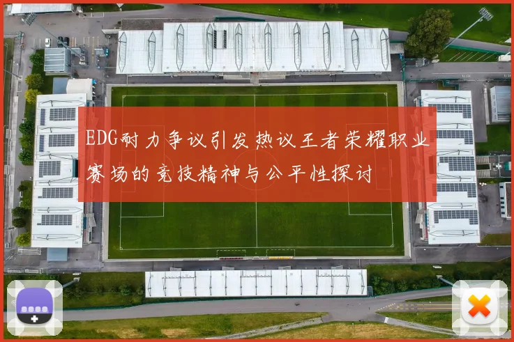 EDG耐力争议引发热议王者荣耀职业赛场的竞技精神与公平性探讨